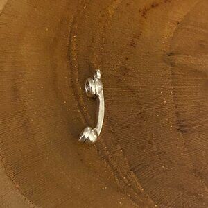 RETIRED James Avery Telephone Receiver Charm, Sterling Silver